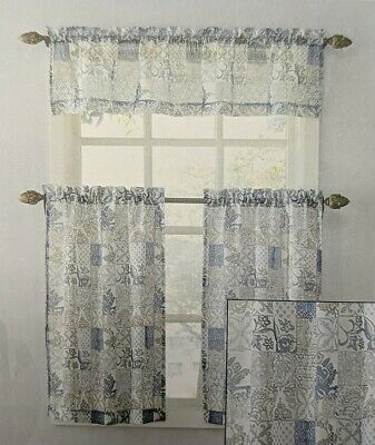 Fat Chef Cook Cafe Seafood Coffee Cup Kitchen Fabric Curtain Within Coffee Drinks Embroidered Window Valances And Tiers (View 17 of 25)