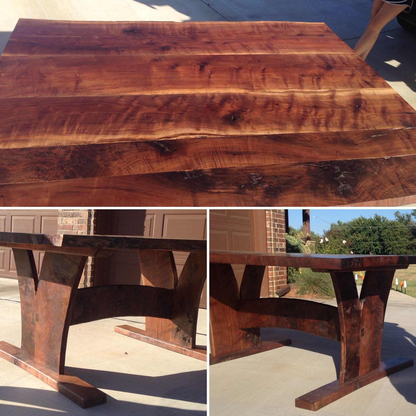 Figured Walnut Live Edge Table. Custom Builtjs Farms Intended For Best And Newest Herran Dining Tables (Photo 6 of 25)