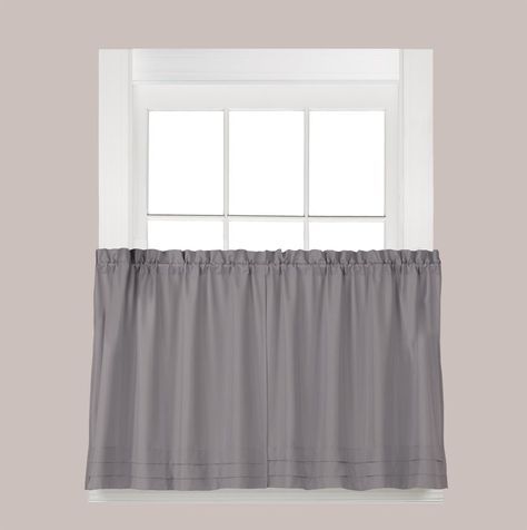 Gladys Tier 57" Cafe Curtain | Kitchen Window Curtains, Tier Regarding Dove Gray Curtain Tier Pairs (View 1 of 25)