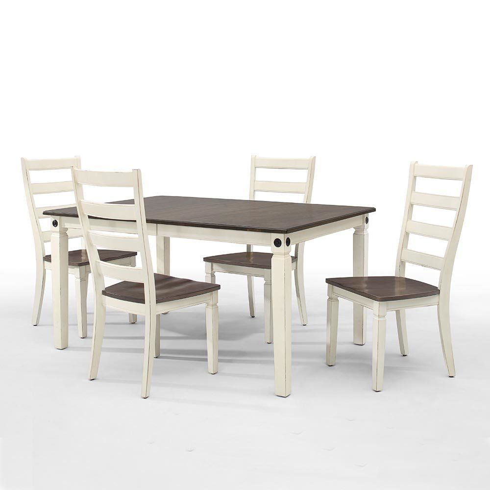 Glennwood Dining Table | White & Charcoal – Intercon Furniture For Recent Mateo Extending Dining Tables (Photo 15 of 25)