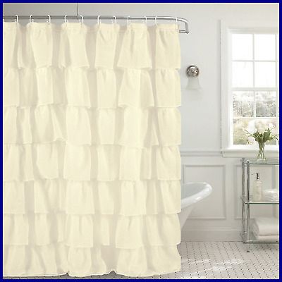 Gypsy Crushed Voile Ruffle Kitchen Window Curtain 12 Regarding Elegant Crushed Voile Ruffle Window Curtain Pieces (View 22 of 25)