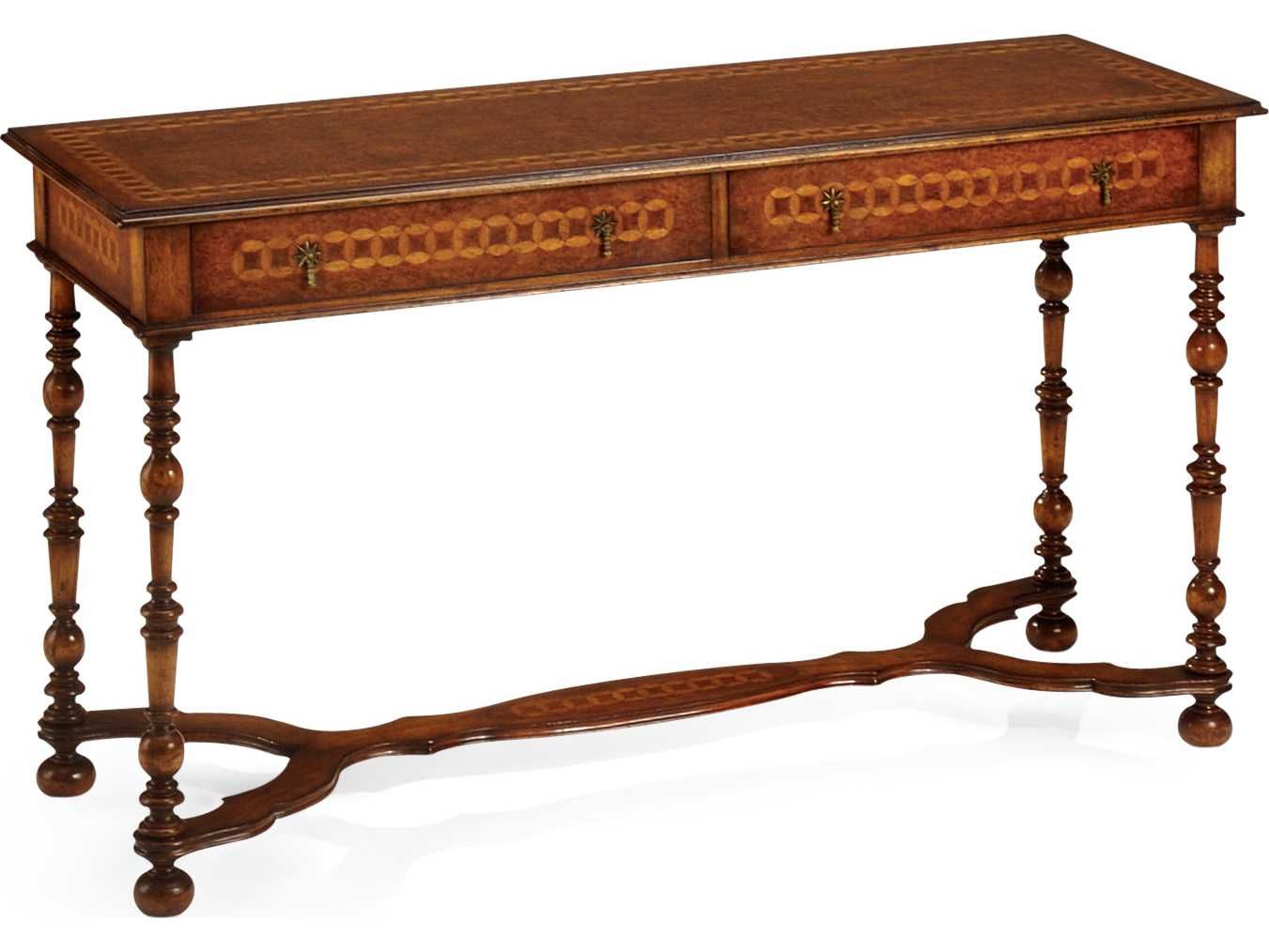 Jonathan Charles Langton Medium Walnut 56.75 X 19 Rectangular Console Table Inside Most Recently Released Langton Reclaimed Wood Dining Tables (Photo 25 of 25)