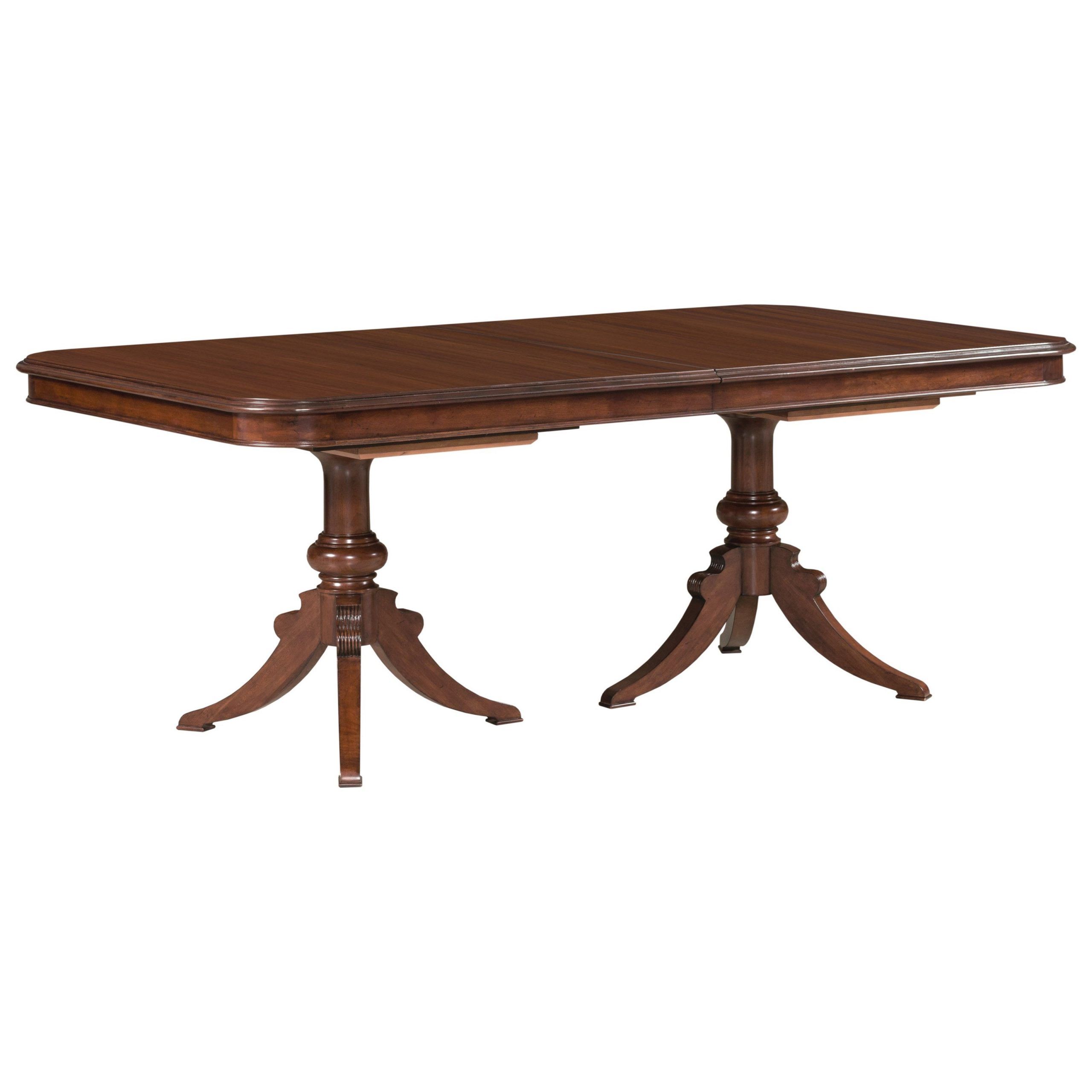 Kincaid Furniture Hadleigh Traditional Double Pedestal Regarding Recent Dawson Pedestal Dining Tables (View 16 of 25)