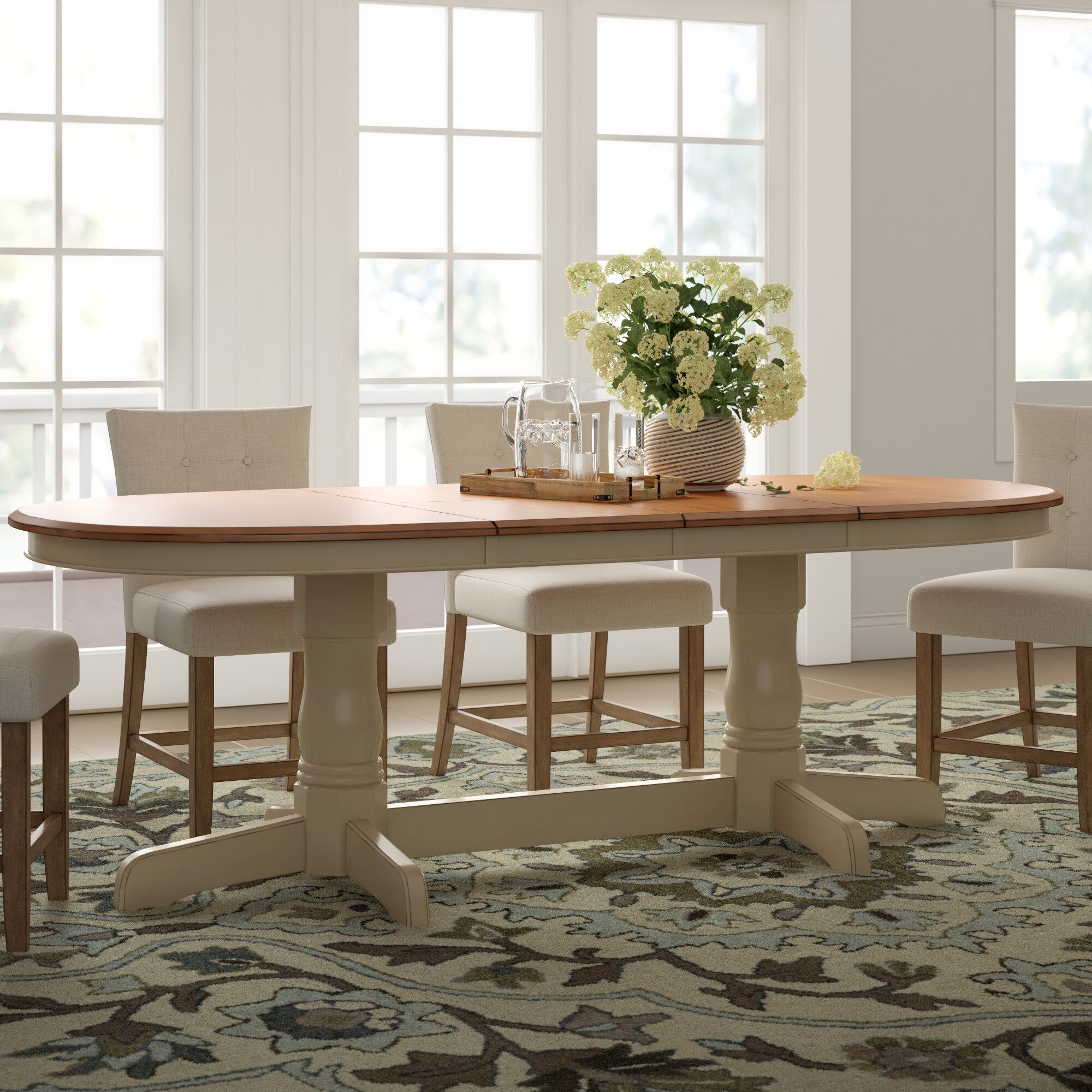 Kinsman Extendable Solid Wood Dining Table Intended For 2017 Rae Round Pedestal Dining Tables (Photo 19 of 25)