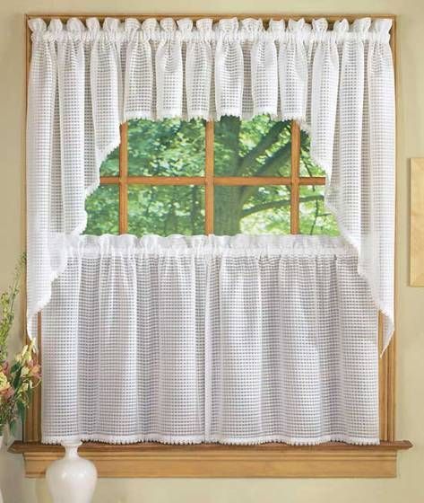 Kitchen Curtains Styles | Curtains, Curtain Styles, Curtain Regarding Abby Embroidered 5 Piece Curtain Tier And Swag Sets (View 3 of 25)