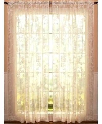 Lace Roller Shades Lace Window Curtains Lace Window Curtains With Regard To Abby Embroidered 5 Piece Curtain Tier And Swag Sets (View 20 of 25)