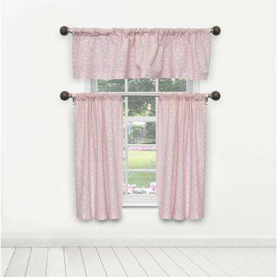 Liliana Kitchen Valance In Tiers/blush – 15 In. W X 58 In (View 18 of 25)