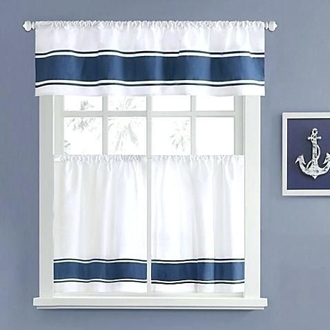 Nautical Window Curtains – Thefigleaf.co Pertaining To Traditional Two Piece Tailored Tier And Valance Window Curtains (Photo 23 of 25)