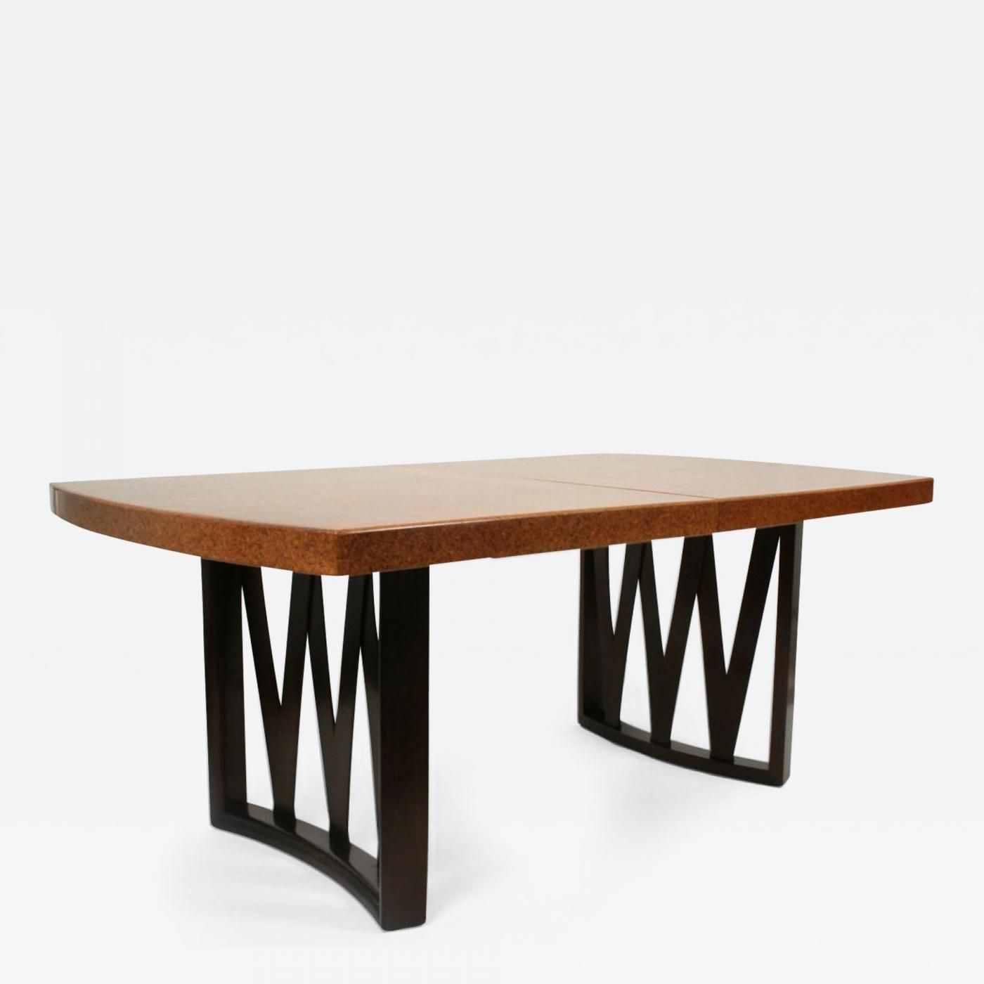 Paul Frankl – Cork Top Dining Tablepaul Frankl For Johnson Furniture Co. Regarding 2018 Johnson Round Pedestal Dining Tables (Photo 18 of 25)