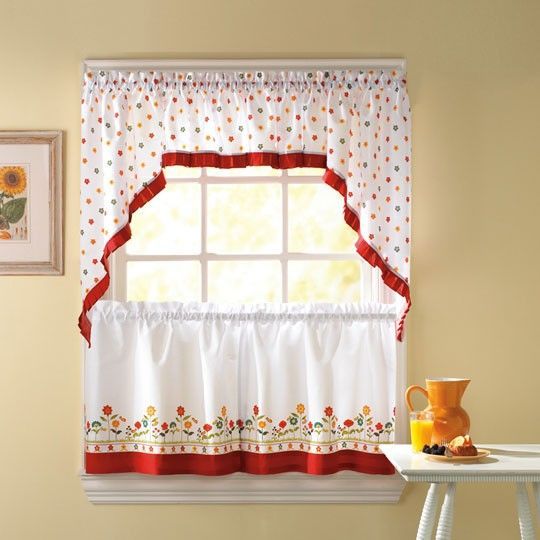Pin On Looking For These In Fluttering Butterfly White Embroidered Tier, Swag, Or Valance Kitchen Curtains (View 14 of 25)