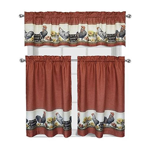 Pinlisa King On Furniture I Like | Kitchen Curtains With Barnyard Window Curtain Tier Pair And Valance Sets (View 10 of 25)