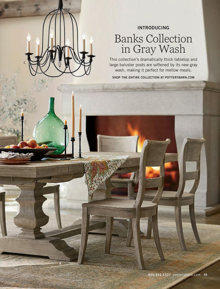Pottery Barn – Fall 2017 D1 – Banks Buffet, Gray Wash Regarding Most Up To Date Gray Wash Benchwright Pedestal Extending Dining Tables (View 22 of 25)