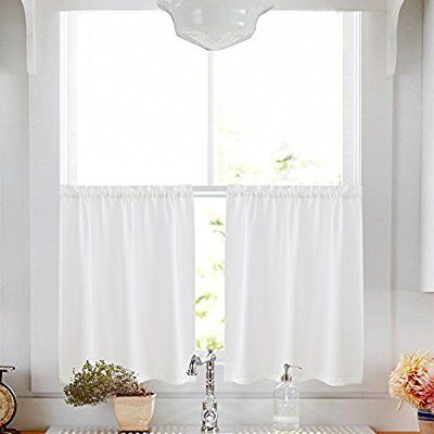 Privacy Thick Kitchen Tiers Semi Sheer Café Curtains Rod Intended For Floral Blossom Ink Painting Thermal Room Darkening Kitchen Tier Pairs (View 1 of 25)