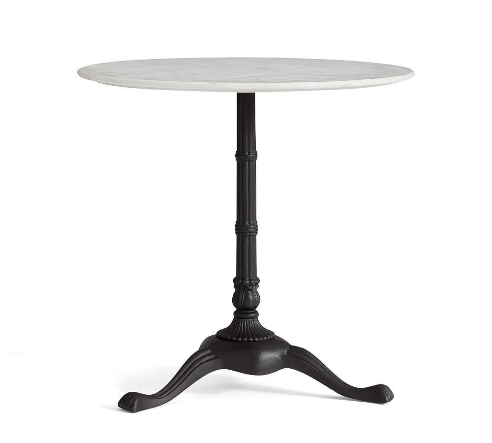 Rae Marble Bistro Table, Antique Bronze, 32" D – Small Space With Best And Newest Rae Round Marble Bistro Tables (Photo 1 of 25)