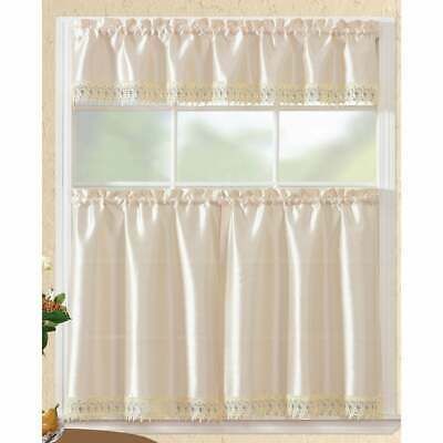 Rt Designers Collection Bermuda Ruffle Kitchen Curtain Tier With Regard To Bermuda Ruffle Kitchen Curtain Tier Sets (View 4 of 25)