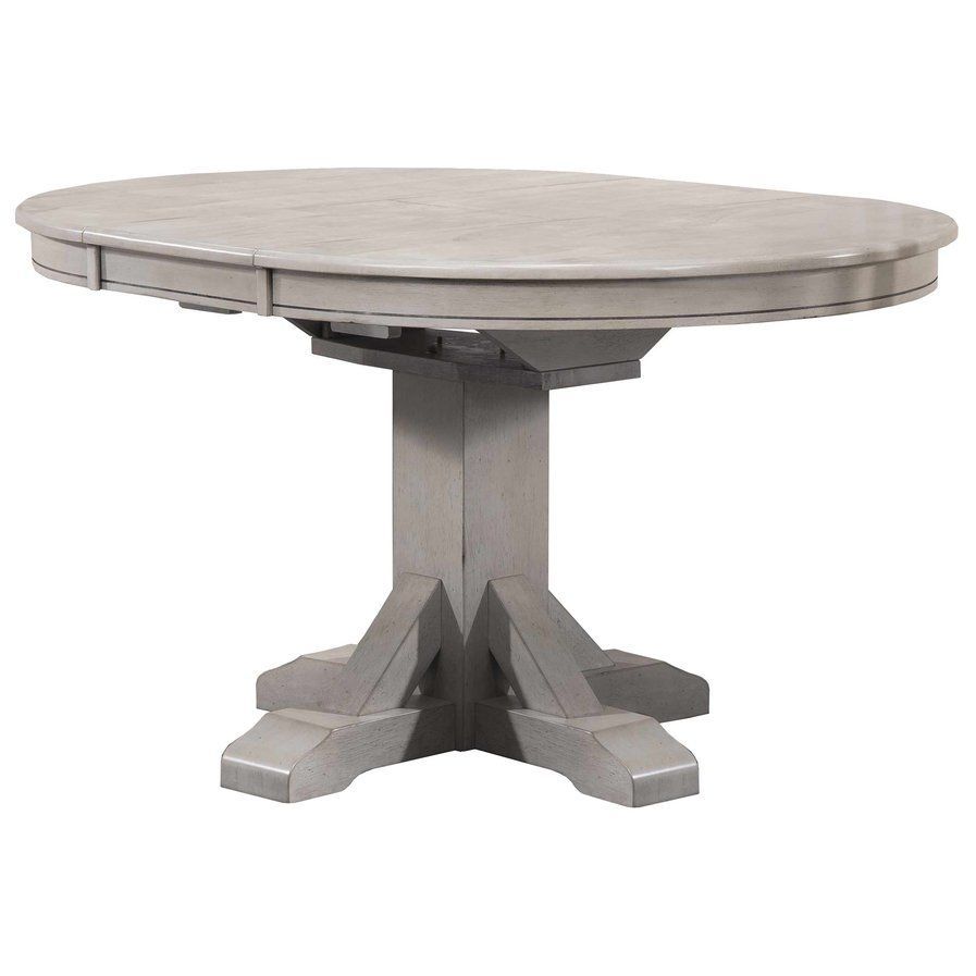 Rutledge Pedestal Dining Table With Butterfly Leaf | Kitchen Pertaining To Current Black Olive Hart Reclaimed Pedestal Extending Dining Tables (View 6 of 25)