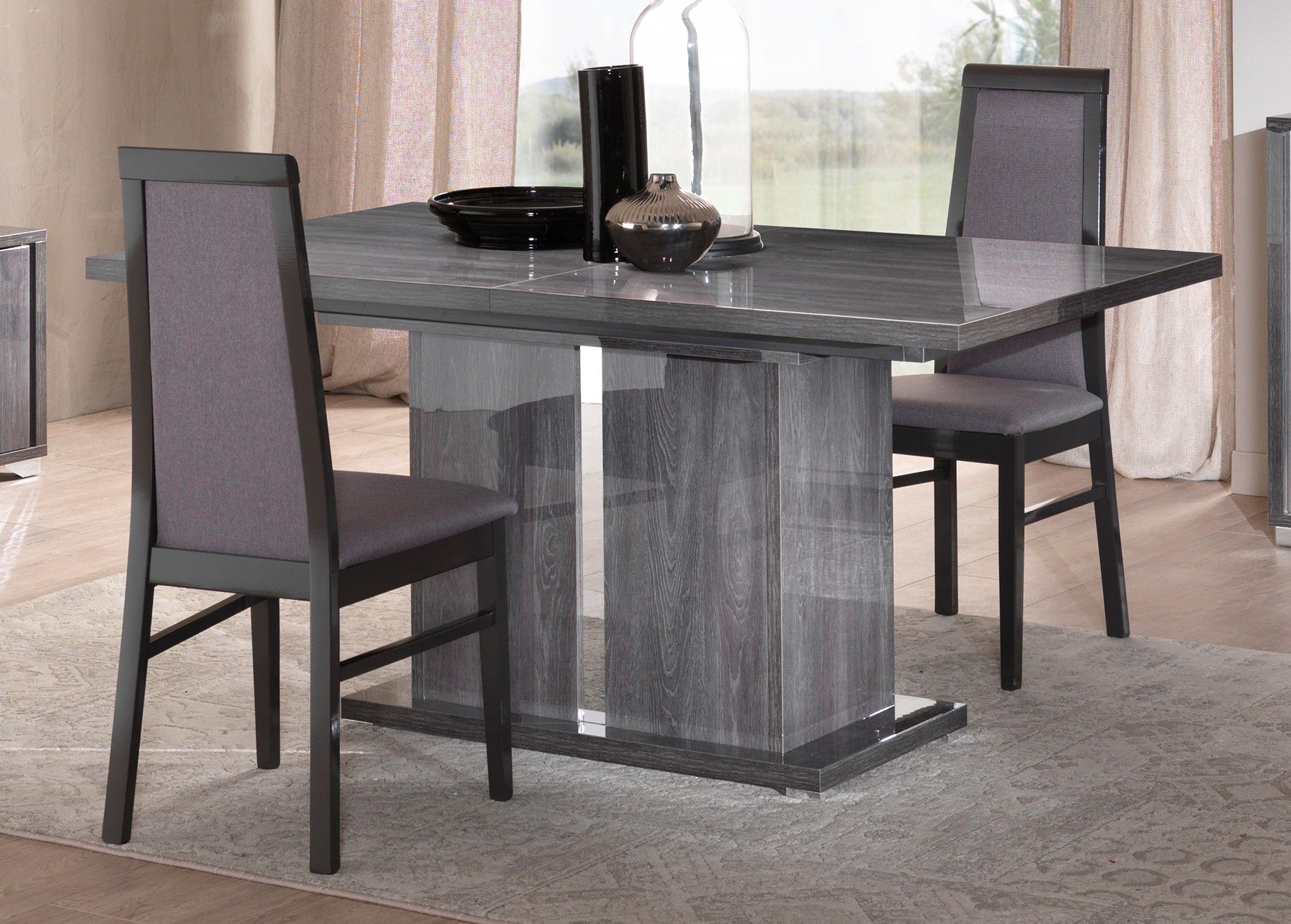 San Martino Armony Grey Extending Dining Table Pertaining To Latest Martino Dining Tables (View 12 of 25)