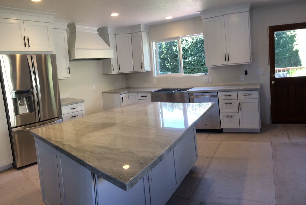 Sea Pearl Quartzite Kitchen Countertop | Kitchen, Kitchen Regarding Recent Upland Marble Kitchen Islands (View 2 of 25)