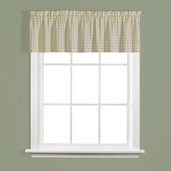 Skl Home Hopscotch 13 Inch Valance In Natural In Hopscotch 24 Inch Tier Pairs In Neutral (View 9 of 25)