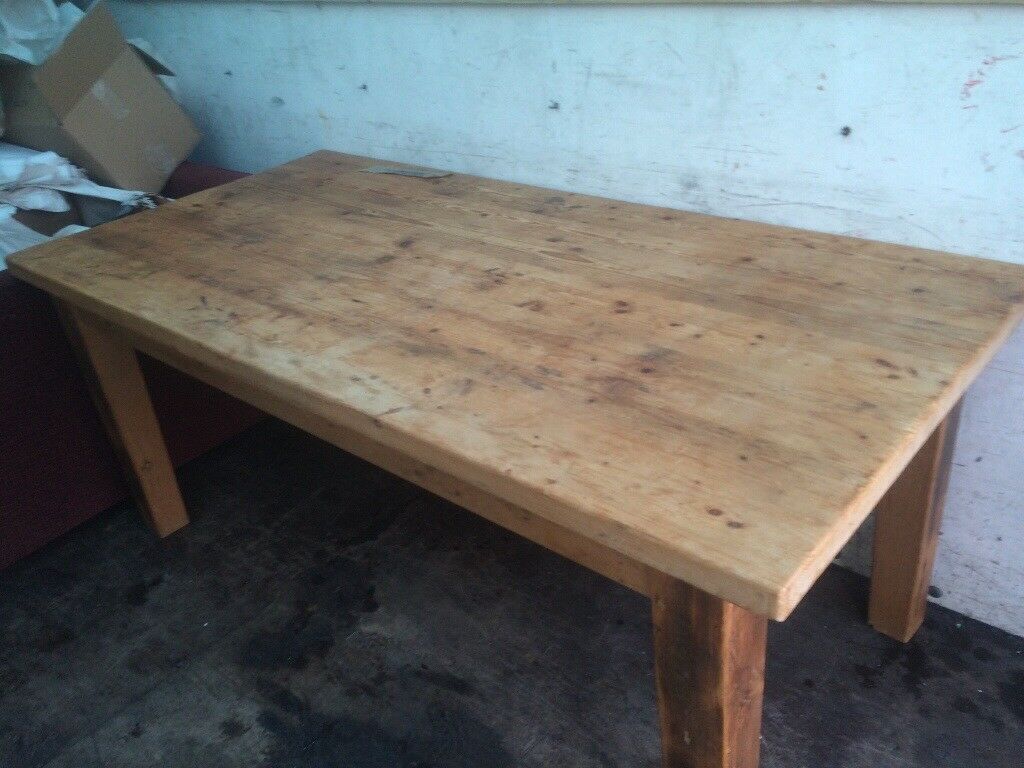 Solid Wood Large Dining Table | In Tunbridge Wells, Kent | Gumtree In Newest Langton Reclaimed Wood Dining Tables (View 19 of 25)