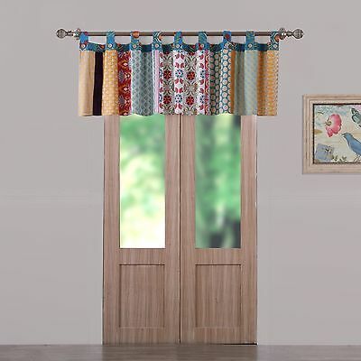 Valance Bohemian Floral Medallion Pieced Window Treatment Curtains | Ebay In Medallion Window Curtain Valances (View 21 of 25)