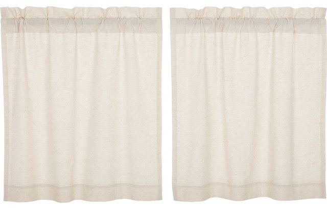 Vhc Farmhouse French Country Curtains Simple Life Flax Solid Tier Pair For Simple Life Flax Tier Pairs (View 3 of 25)