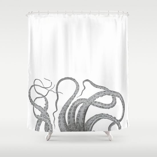 Vintage Kraken Octopus Tentacles Nautical Antique Sea For Vintage Sea Shore All Over Printed Window Curtains (View 10 of 25)