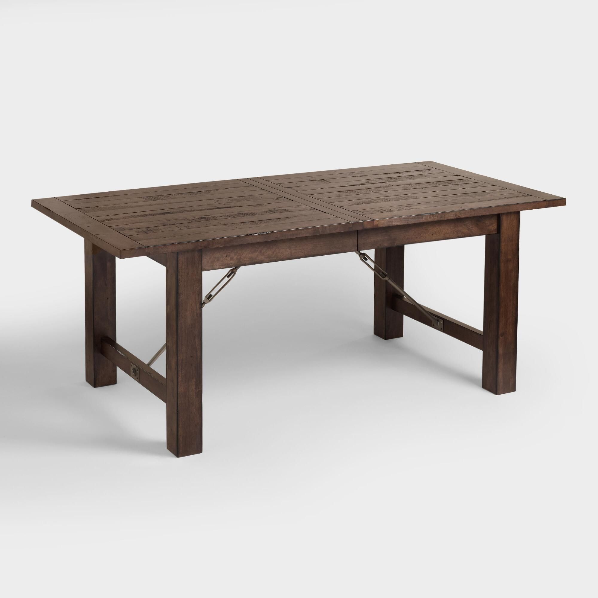Wood Garner Extension Dining Table: Brownworld Market In With Best And Newest Gray Wash Toscana Extending Dining Tables (View 9 of 25)