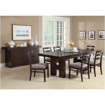 103101 S5 Coaster Furniture 5 Pc Dining Table Set With Cappuccino Finish Wood Classic Casual Dining Tables (View 11 of 25)