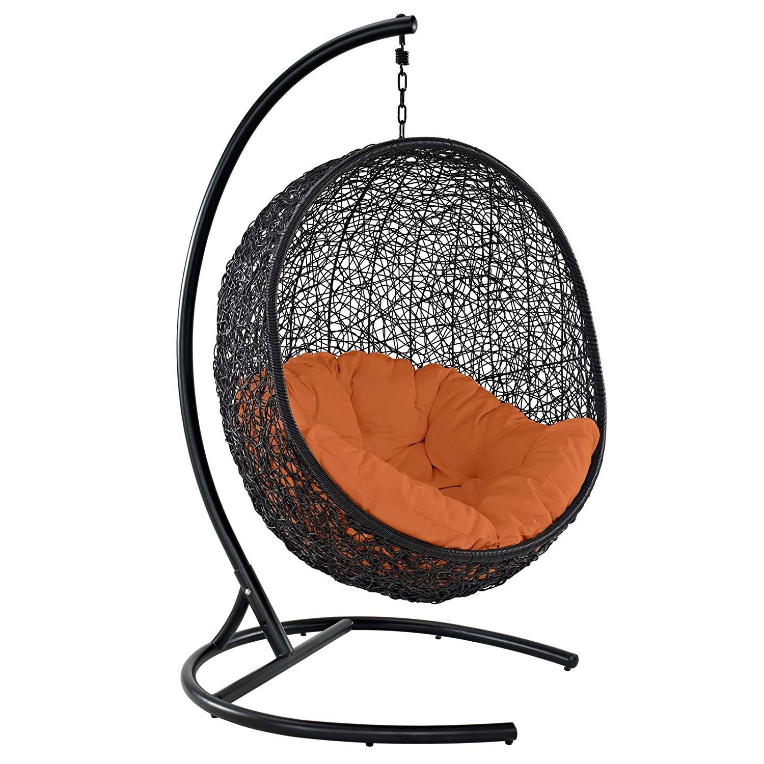 12 Best Hanging Egg Chairs To Buy In 2020 – Outdoor & Indoor Pertaining To Outdoor Wicker Plastic Tear Porch Swings With Stand (Photo 7 of 25)