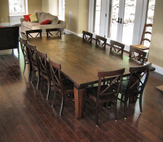 12 Seat Dining Room Table | We Wanted To Keep The Additions Regarding Contemporary 4 Seating Square Dining Tables (View 17 of 25)