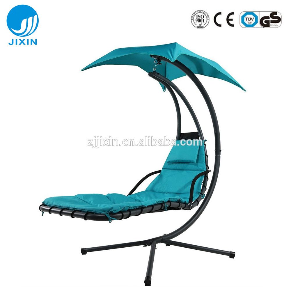 2017 Hanging Chaise Lounger Chair With Umbrella Garden Air Porch Arc Stand  Floating Swing Hammock Chair With Canopy – Buy Hanging Chaise Lounger Swing Within Garden Leisure Outdoor Hammock Patio Canopy Rocking Chairs (View 14 of 25)