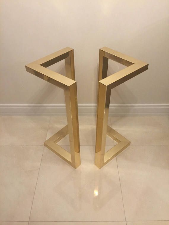 28"hx20"w Gold Table Legs, Brass Plated Dining Table Legs Throughout Dining Tables With Brushed Gold Stainless Finish (View 23 of 25)