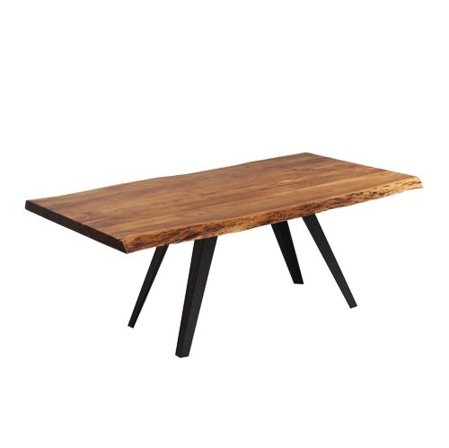 Featured Photo of Acacia Dining Tables With Black Rocket-Legs