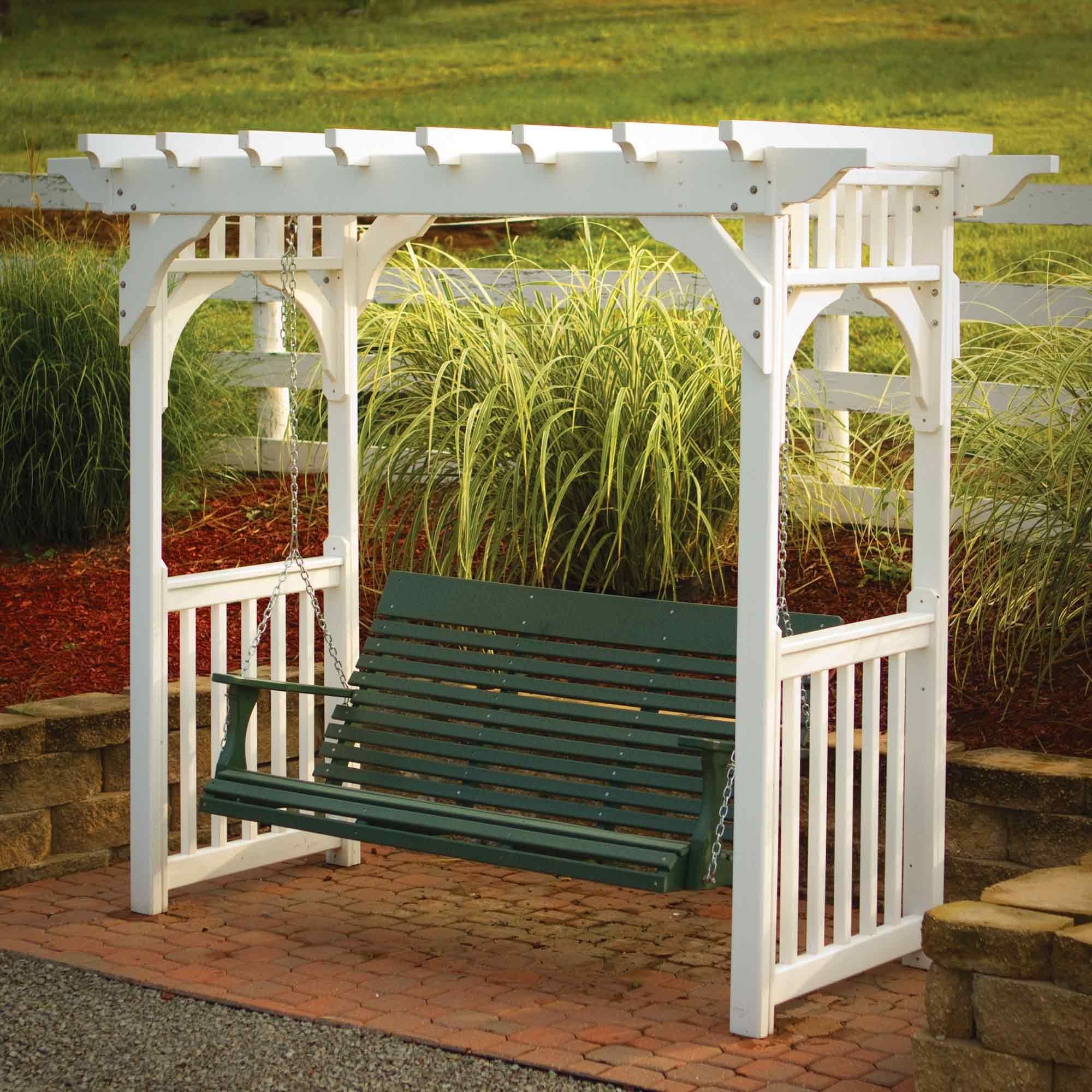 Arbor With A Porch Swing. Great Idea For My Back Yard With Patio Gazebo Porch Swings (Photo 8 of 25)