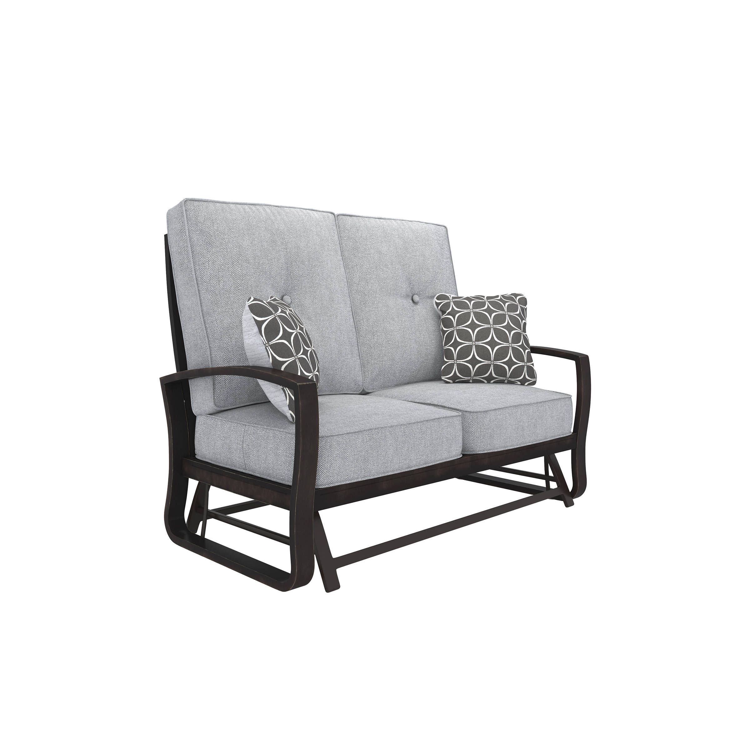 Ashley Furniture Castle Island Cushion Glider Loveseat | The Regarding Cushioned Glider Benches With Cushions (View 9 of 27)