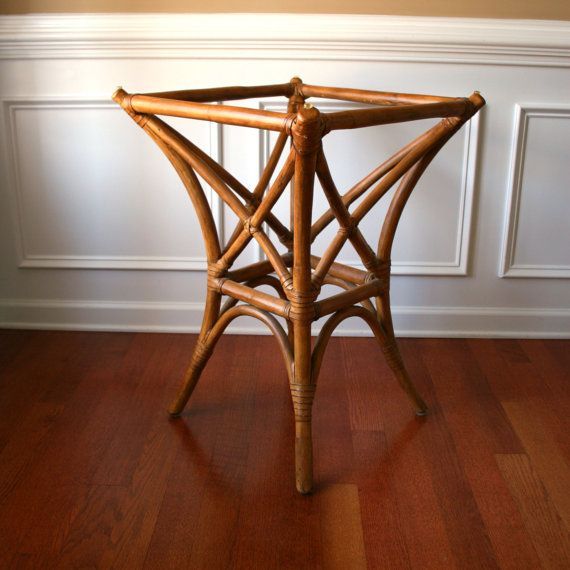 Bamboo Table Faux Bamboo Furniture Table Base Rattan Natural Throughout Vintage Cream Frame And Espresso Bamboo Dining Tables (Photo 7 of 25)