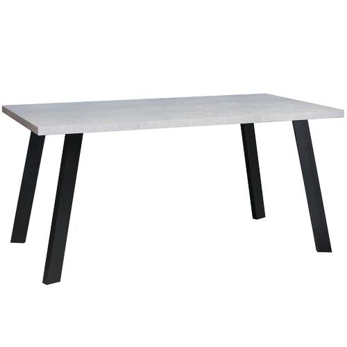 Black & Grey Atlanta Dining Table With Metal Legs Regarding Dining Tables With Black U Legs (View 23 of 25)