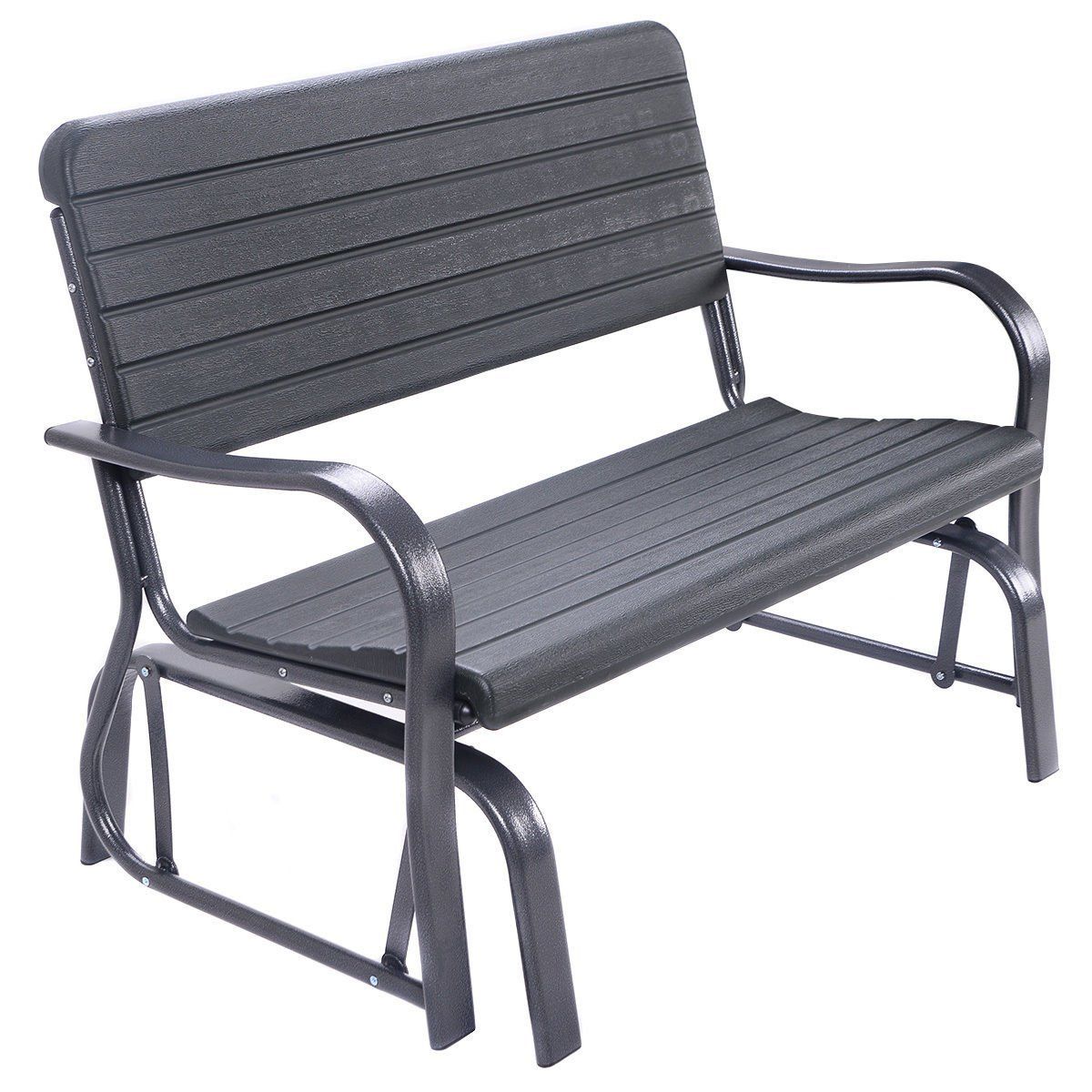 Buy Outdoor Patio Swing Porch Rocker Glider Bench Loveseat With Loveseat Glider Benches (View 9 of 25)
