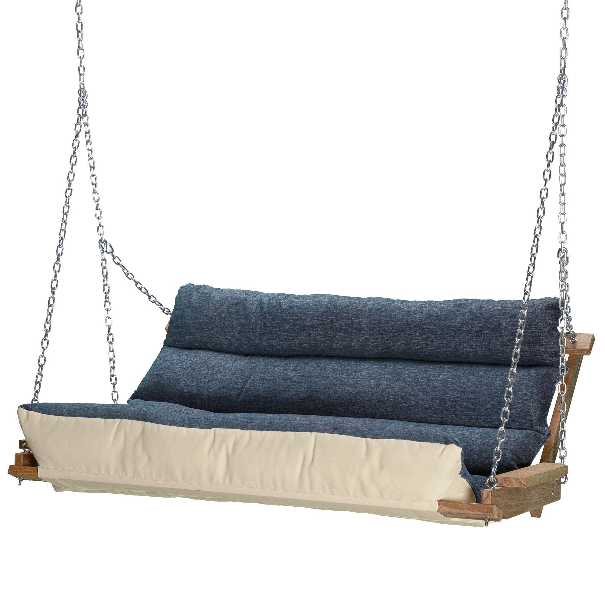 Carr Deluxe Cushion Porch Swing Throughout Deluxe Cushion Sunbrella Porch Swings (View 4 of 25)
