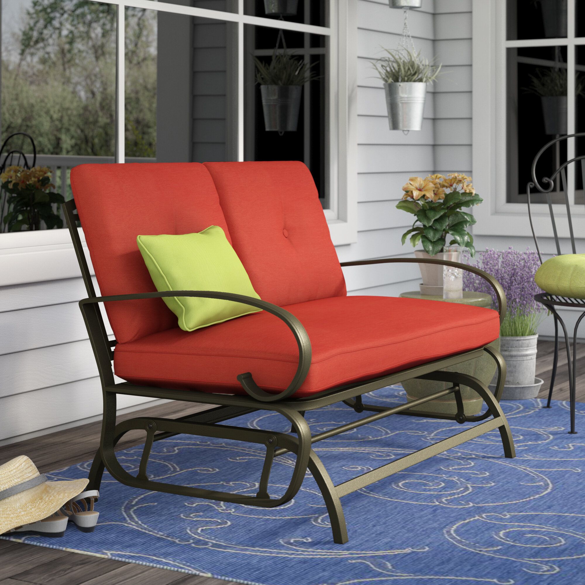 outdoor glider cushions