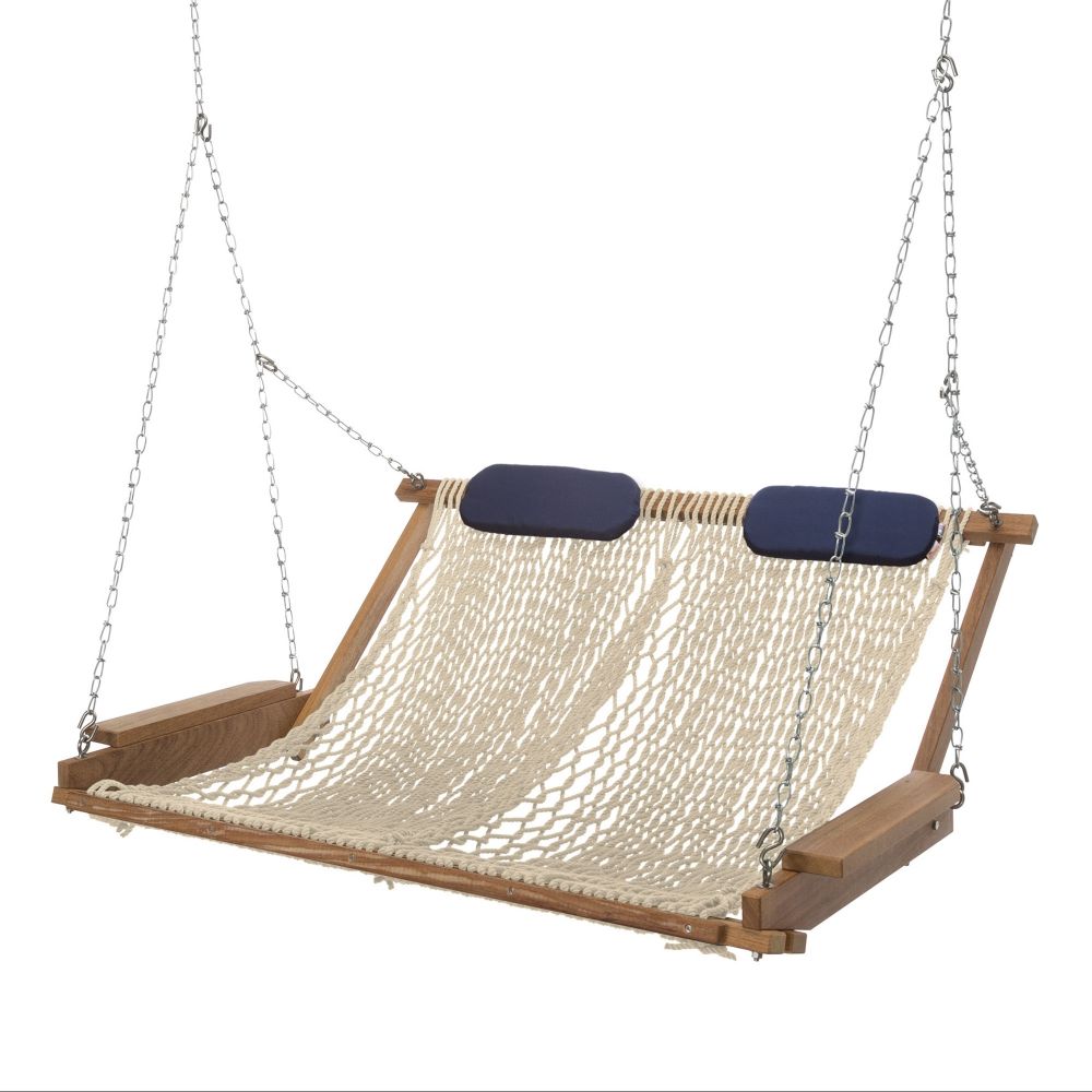 Cumaru Deluxe Rope Porch Swing | Ths Contract With Deluxe Cushion Sunbrella Porch Swings (View 25 of 25)