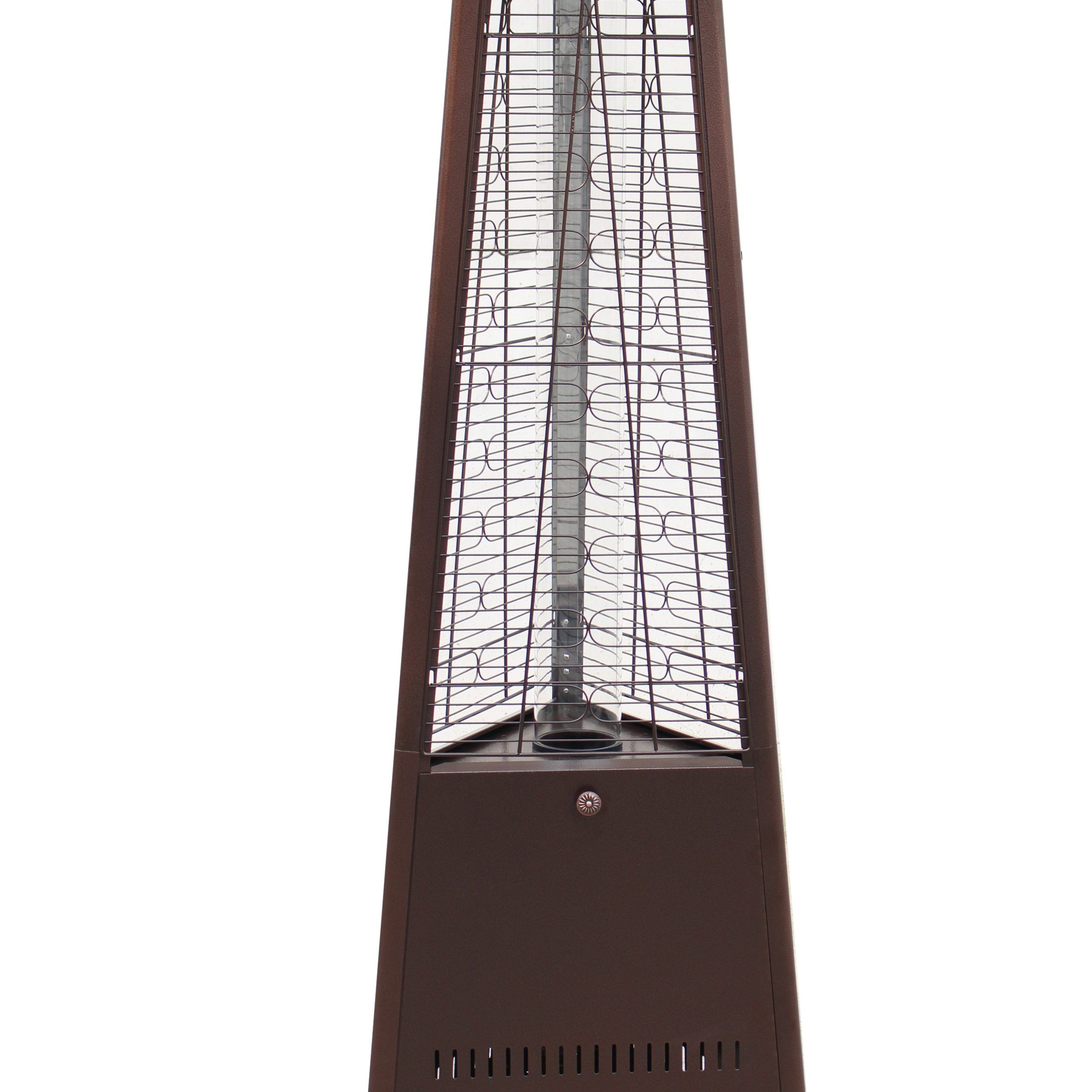 Details About 42,000 Btu Outdoor Patio Heater – Hammered Bronze Intended For 2 Person Hammered Bronze Iron Outdoor Swings (Photo 25 of 25)