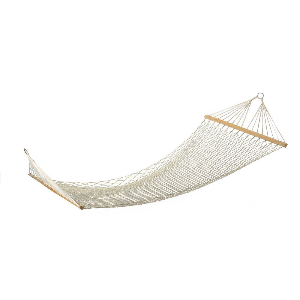 Details About New White Outdoor Mesh Cotton Rope Swing Hammock Hanging On  The Porch Or Beach In Cotton Porch Swings (Photo 12 of 25)