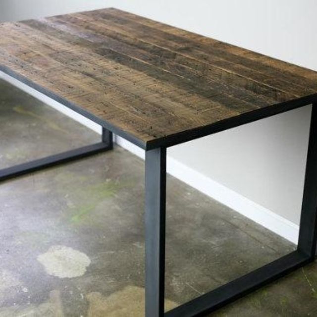 Dining And Kitchen Tables | Farmhouse, Industrial, Modern In Distressed Walnut And Black Finish Wood Modern Country Dining Tables (View 25 of 25)