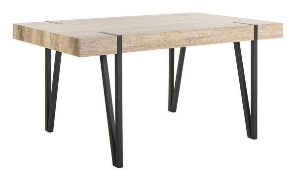 Dtb7000A Dining Tables – Furnituresafavieh Within Mid Century Rectangular Top Dining Tables With Wood Legs (Photo 14 of 25)