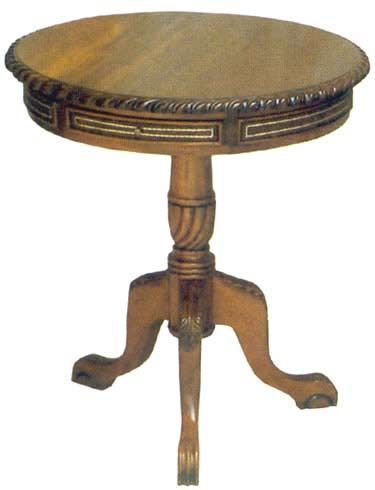 Entry Table Option — Small, Round, Antique | Table, Small For Vintage Cream Frame And Espresso Bamboo Dining Tables (View 21 of 25)