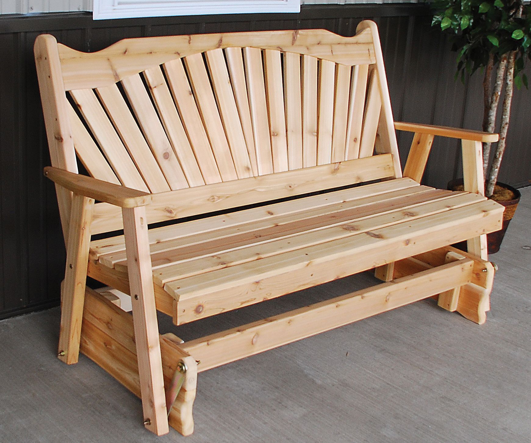 Fanback Glider Bench | Wooden Pallet Furniture, Outdoor In Fanback Glider Benches (Photo 1 of 25)