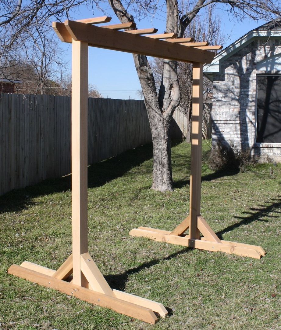 Freestanding 4X4 Swing Stand | Diy Pergola, Garden Swing Throughout Pergola Porch Swings With Stand (View 23 of 26)