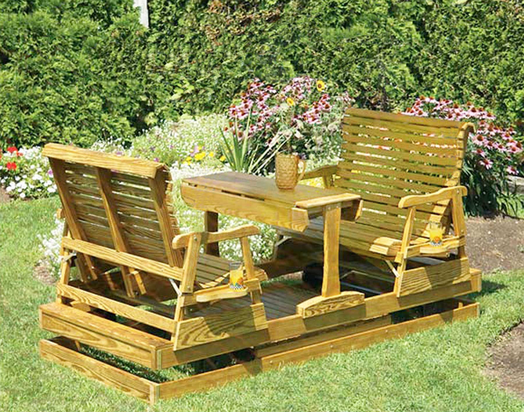 Furniture: Traditional Wood Porch Glider Design For Your Within Traditional Glider Benches (View 12 of 25)